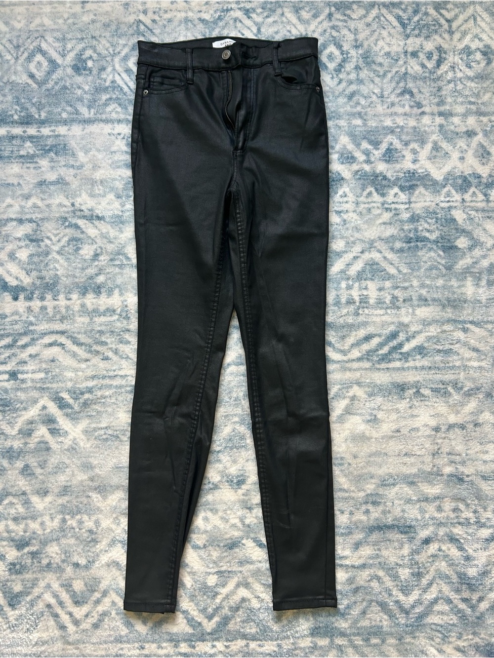 Dynamite Black Coated Skinny Jeans